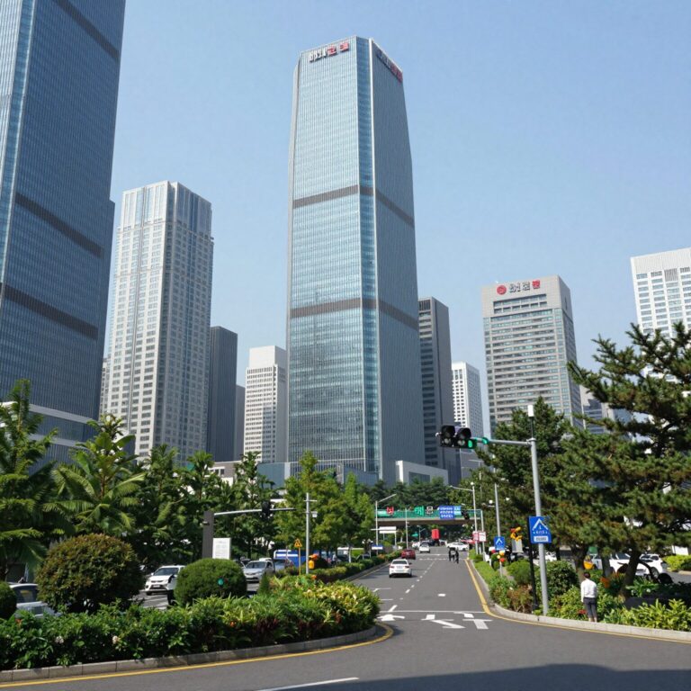 아크로 드 서초 위치도 및 주변 강남역 일대 전경