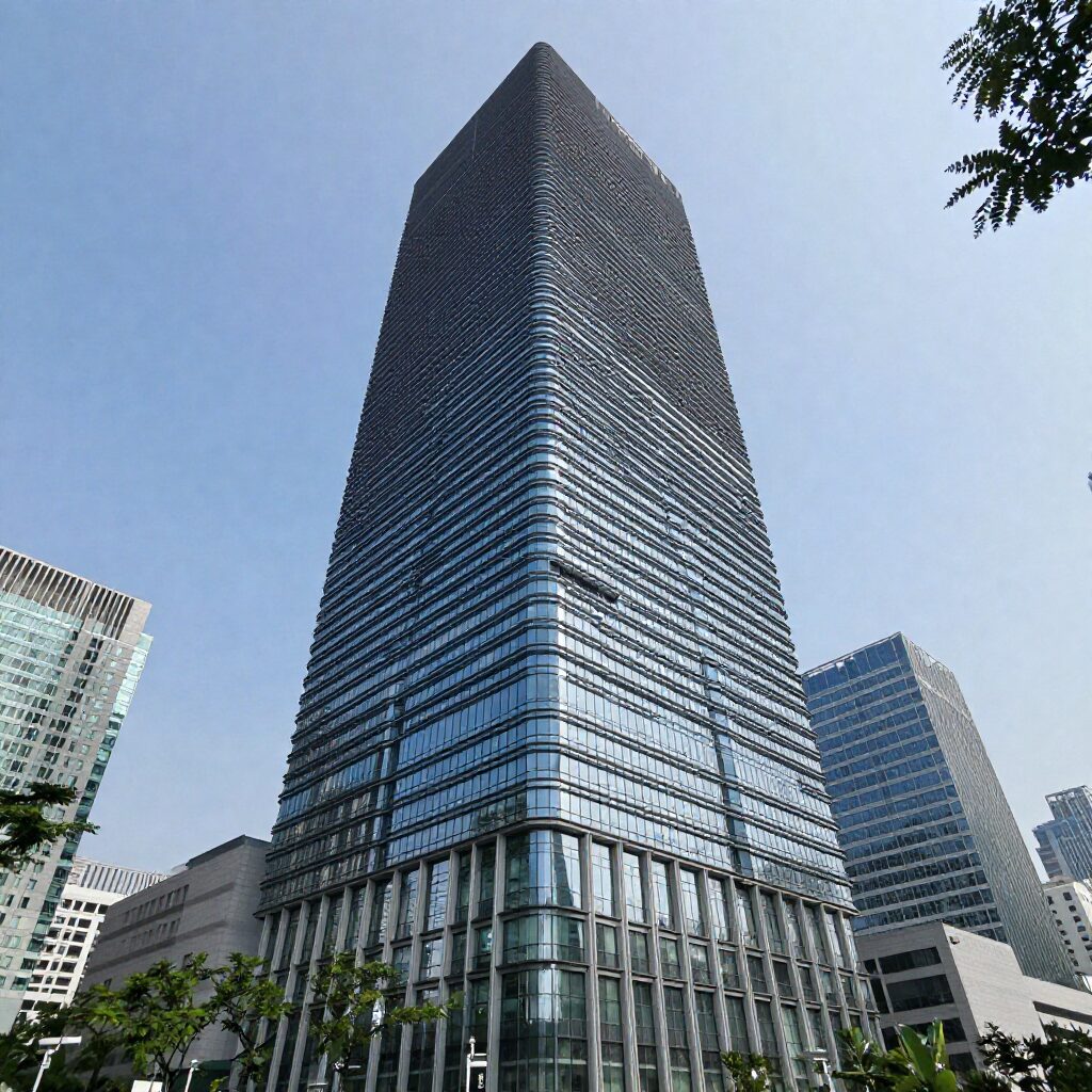 시티오씨엘 3단지 외관 전경 높은 건물과 현대적 디자인