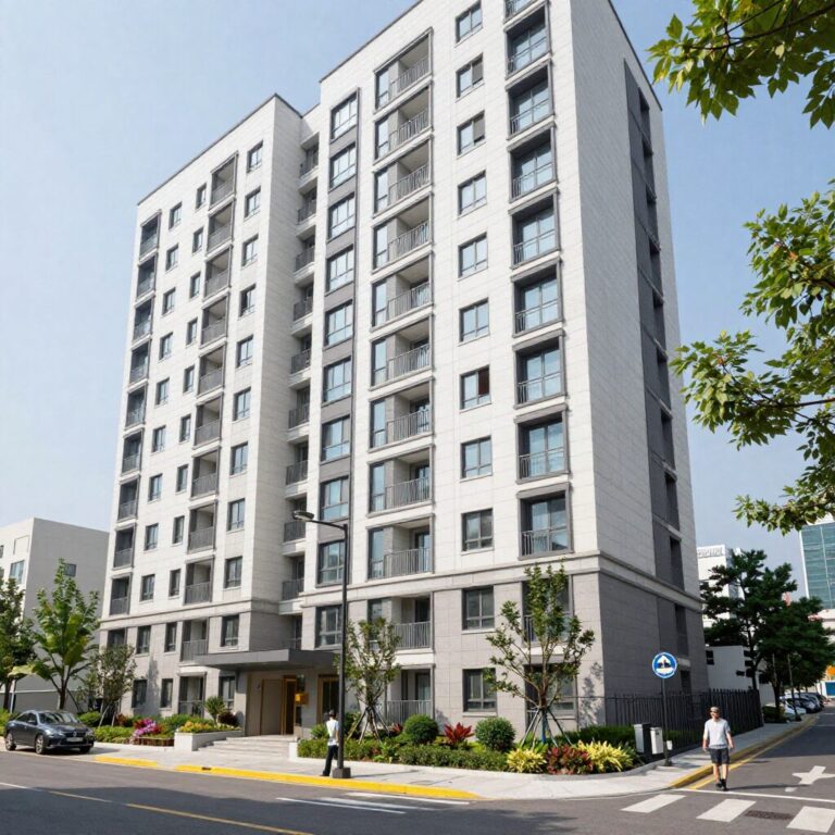 수원이목지구 대방 디에트르 더 리체Ⅱ 아파트 외관과 주변 환경