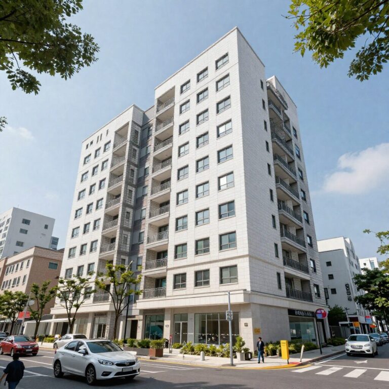 포레나더샵 인천시청역 아파트 단지 외관과 주변 환경