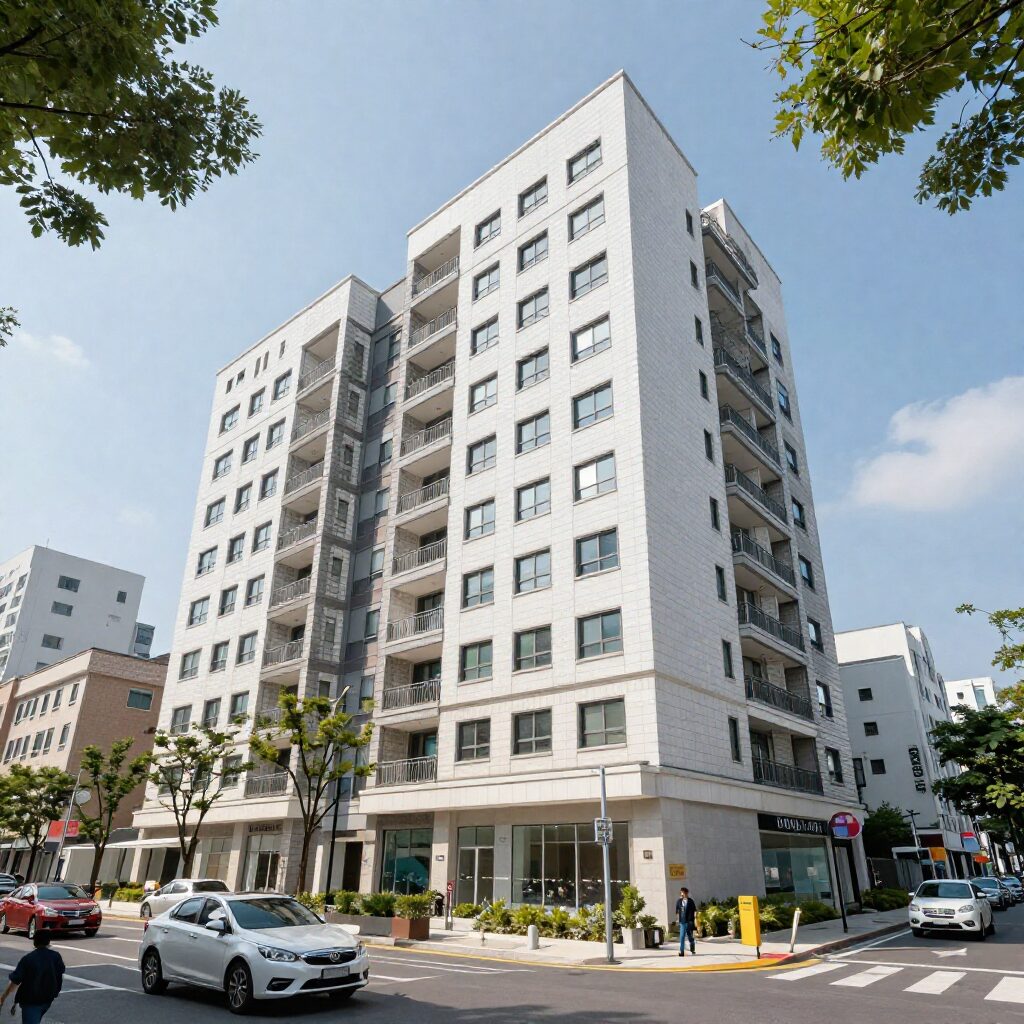 포레나더샵 인천시청역 아파트 단지 외관과 주변 환경