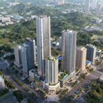 가야역 롯데캐슬 스카이엘 외관과 단지 배치도