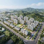 한화포레나 부산당리 단지 조감도와 주변 교통망