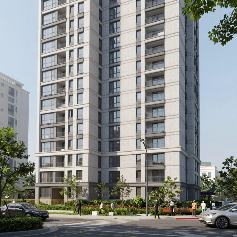 힐스테이트 지석 아파트 외관과 단지 전경