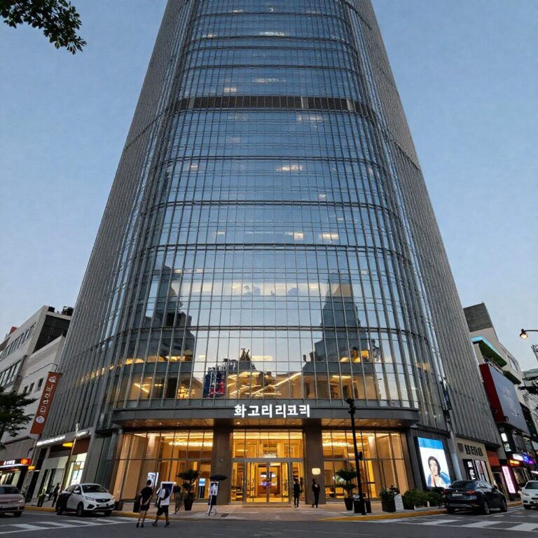 화곡 더리브 스카이 외관과 주변 거리 풍경