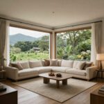 김포 칸타빌 에디션 66A타입 평면도와 거실 조망도