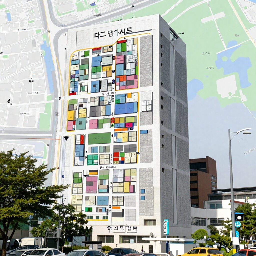 서면 지원 더뷰 드림아파트 주변 지도와 주요 시설 위치