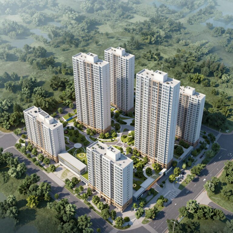 수원 이목지구 대방 디에트르 더 리체 아파트 단지 조감도