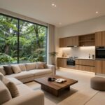 의정부역 센트럴 아이파크 분양 정보와 입지 분석 의정부역 센트럴 아이파크 모델하우스 내부 거실과 주방 인테리어