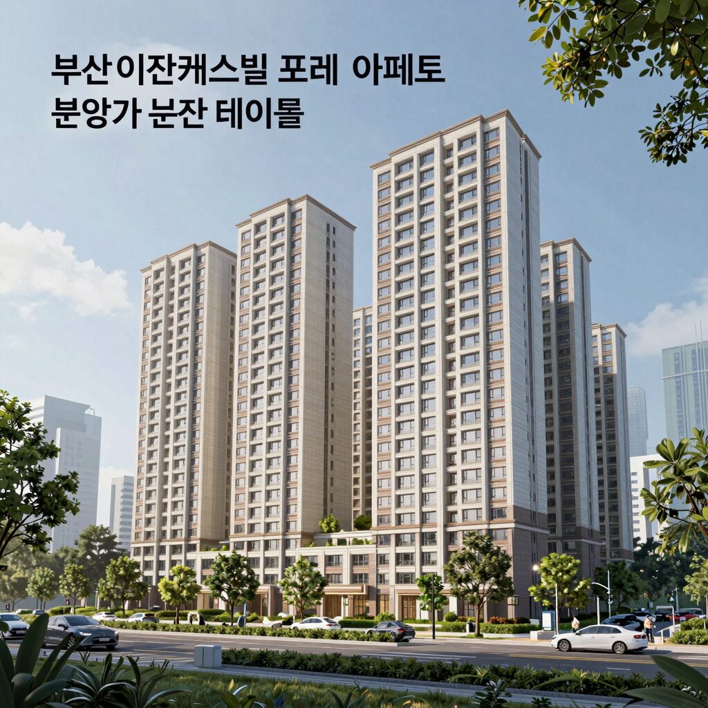 부산 기장 이진캐스빌 포레 아파트 분양가 분석 테이블과 주변 인프라 지도