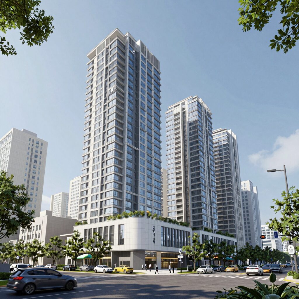 울산 중구 더샵 시에르네 아파트 단지 조감도와 커뮤니티 시설 정보