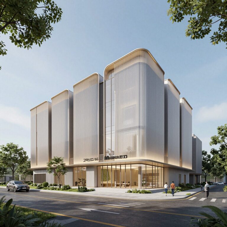 고덕신도시 아테라 A63블록 모델하우스 외관과 주변 조감도