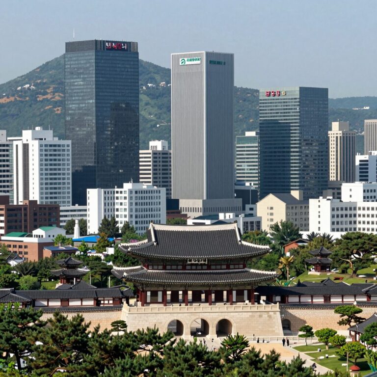 정동 롯데캐슬 136에서 바라본 도심 전경과 주변 역사적 건물들