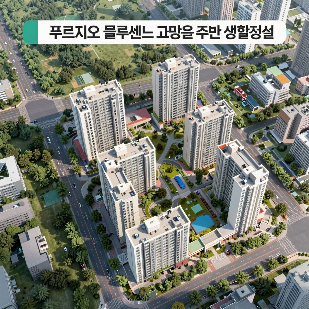 용인 푸르지오 클루센트 교통 및 주변 생활시설 위치 지도