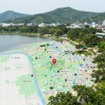 천안 업성 푸르지오 레이크시티 위치도와 성성호수공원 인접 지도