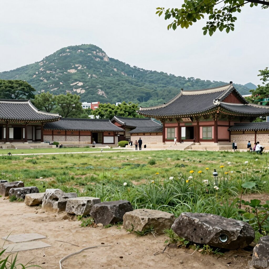 동래사적공원 오네뜨 단지 전경과 주변 동래사적공원 녹지가 어우러진 입지 조감도