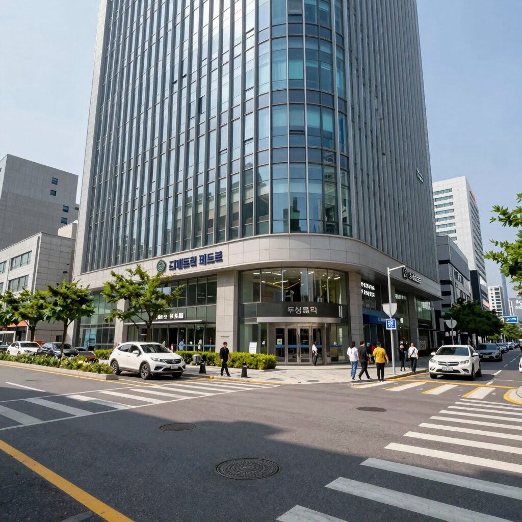 동탄역 디에트르 퍼스티지 초역세권 입지와 주변 교통 인프라를 보여주는 사진
