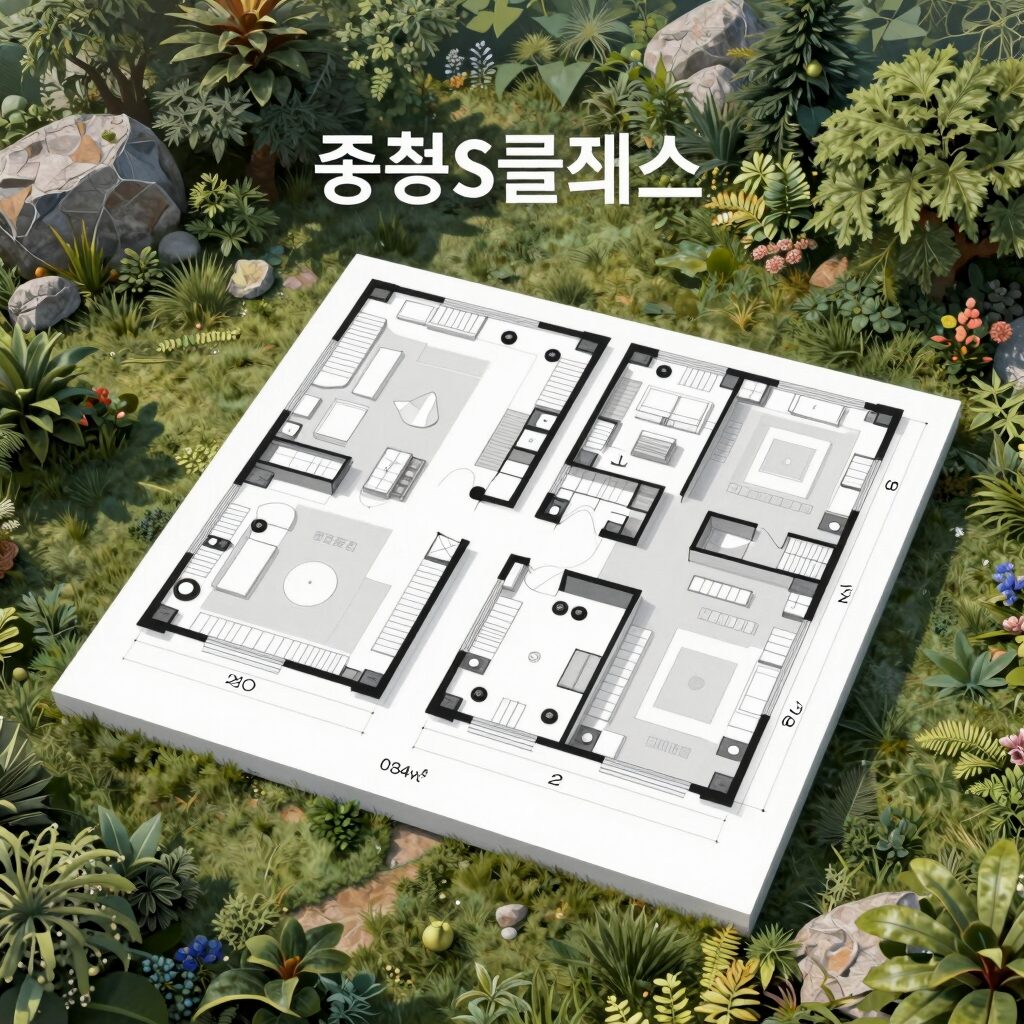 중흥S클래스 힐더포레 전용 84㎡ 평면도 예시