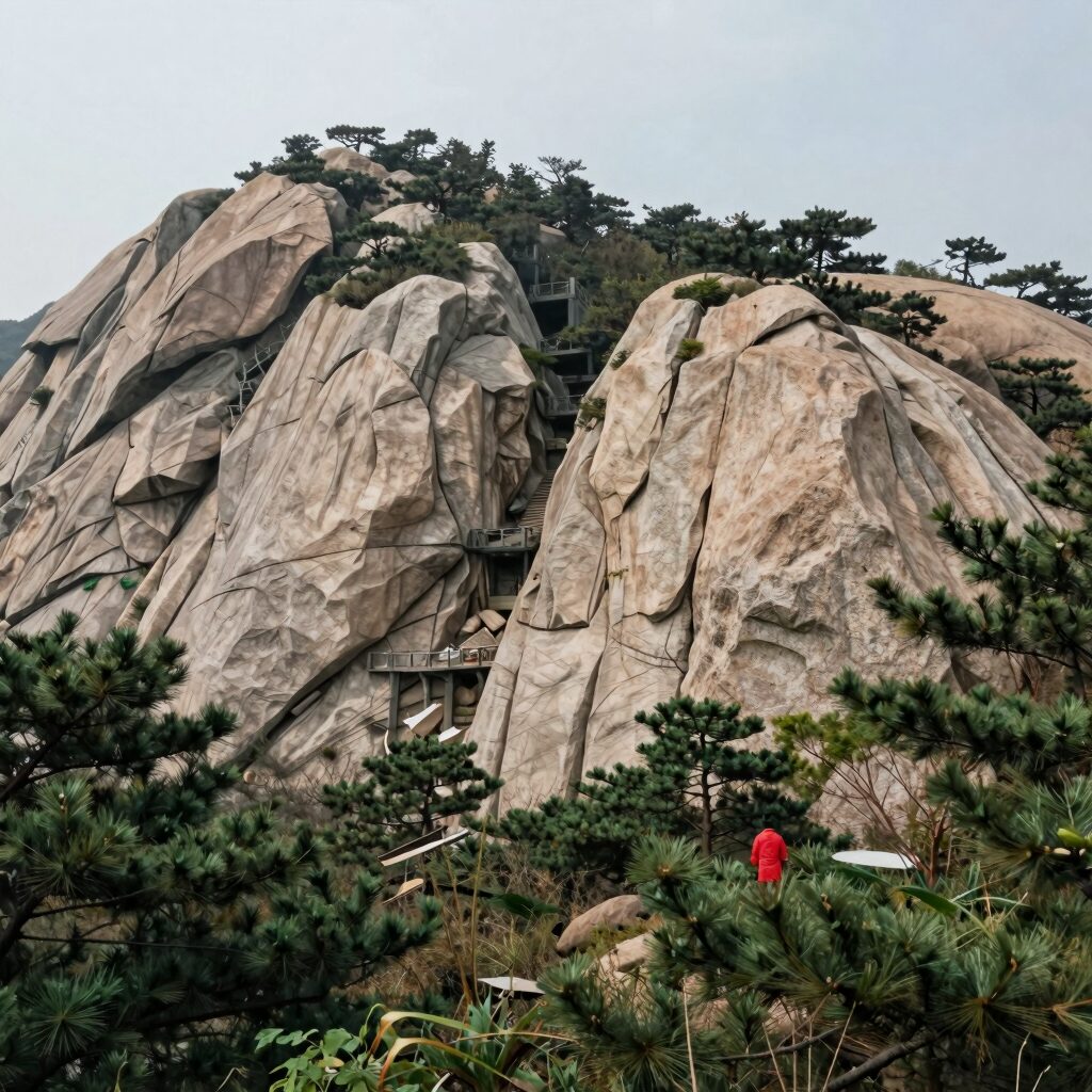 추산근린공원과 무학산 자연경관