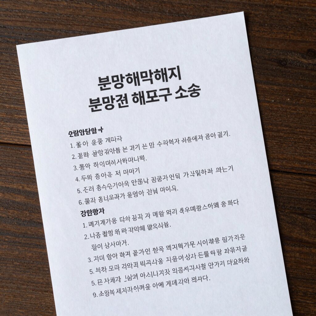 북전주 광신프로그레스 분양계약해지 분양권 해제 포기 소송 관련 법률 검토 이미지