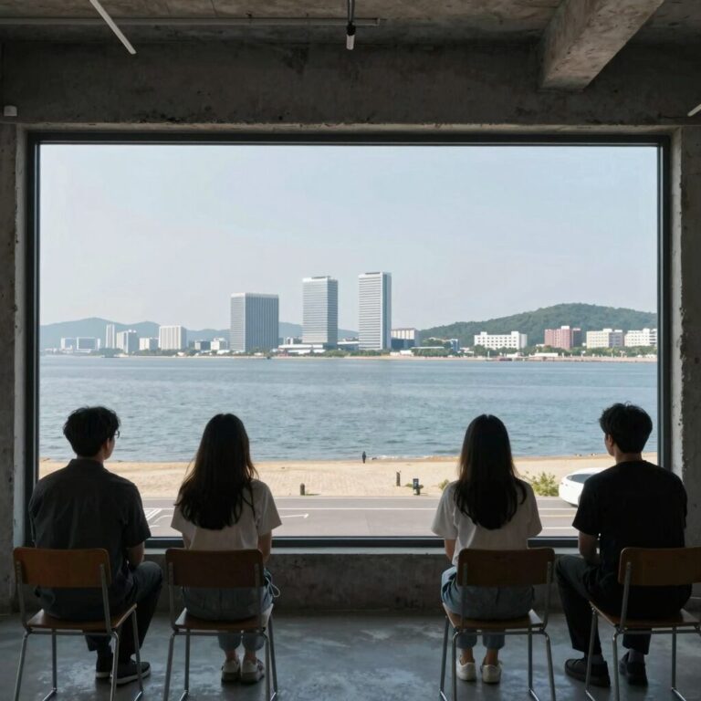송도 유승한내들 센트럴리버 모델하우스 전경과 워터프론트 조망권