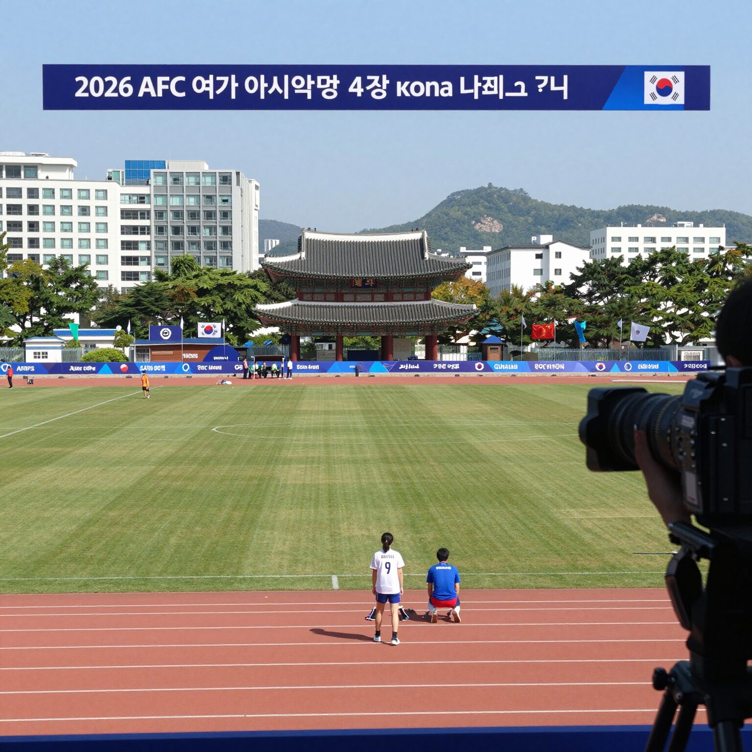 2026 AFC 여자 아시안컵 4강 한국 대 일본 경기 중계 화면