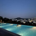 2026 반얀트리 풀파티 수영장 밤 풍경 남산 뷰