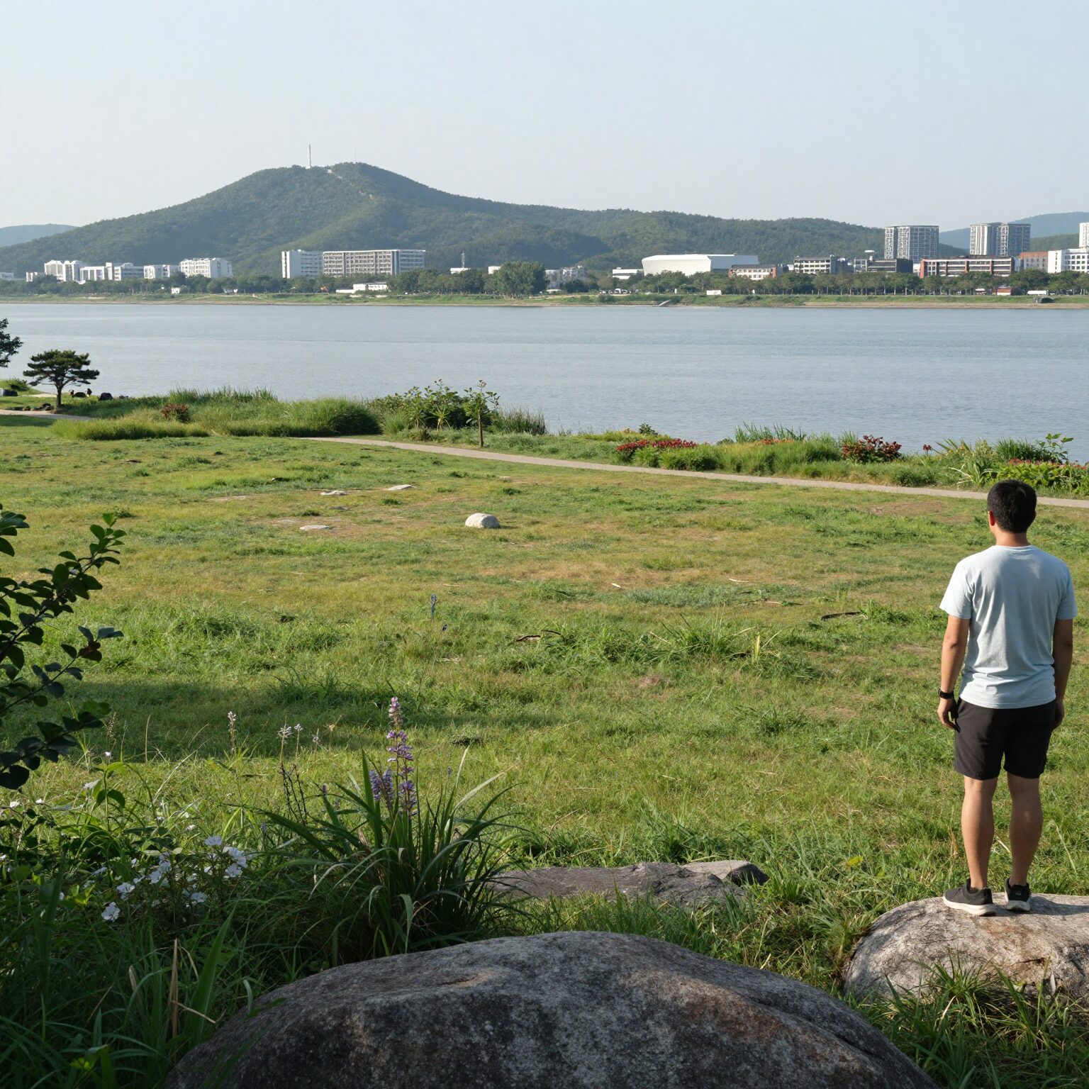 첨단3지구 영산강수변공원 조망이 가능한 호반써밋 A7BL 앞동 뷰
