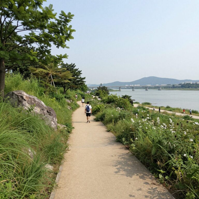 첨단3지구 영산강수변공원 산책로 뷰 호반써밋 A7BL 조망