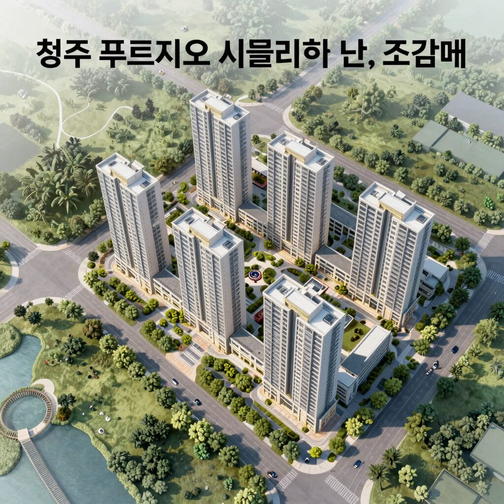 청주 푸르지오 씨엘리체 단지 조감도와 입지 정보
