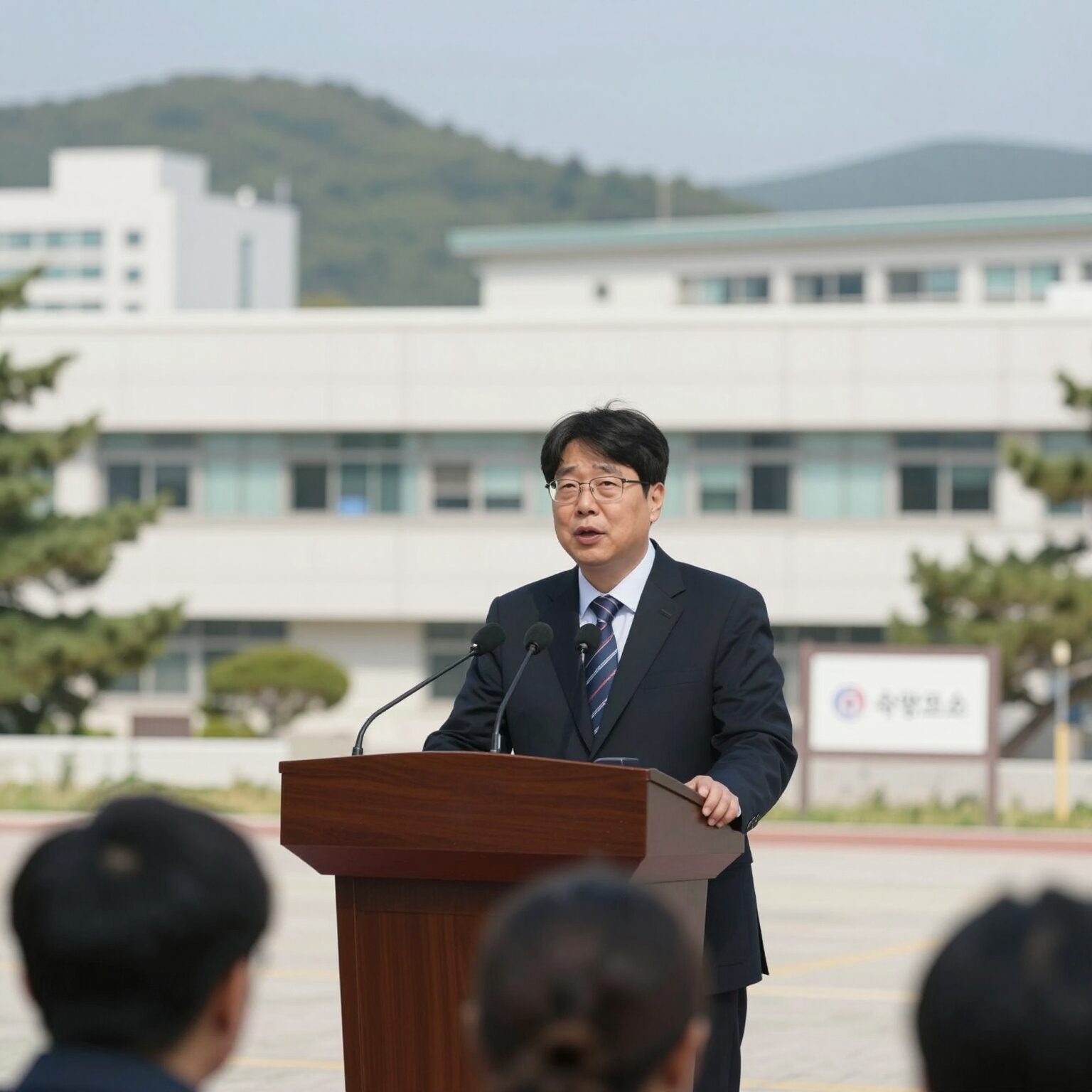 소망교도소 제1회 아가페 국제 교정 학술대회에서 발언하는 로버트 맥크뤼 교수의 모습