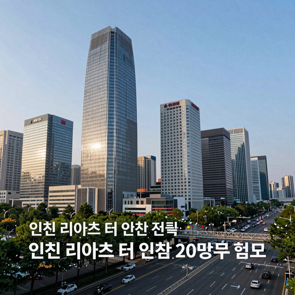 인천 리아츠 더 인천 전경과 20차 청약 정보를 담은 사진