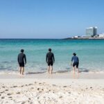 제주도 스노쿨링 포인트 코난비치 에메랄드빛 바다와 모래사장
