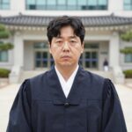 조순표 판사 프로필 사진, 법복을 입고 엄숙한 표정