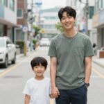김민형 아나운서가 아이와 함께 행복한 시간을 보내는 모습