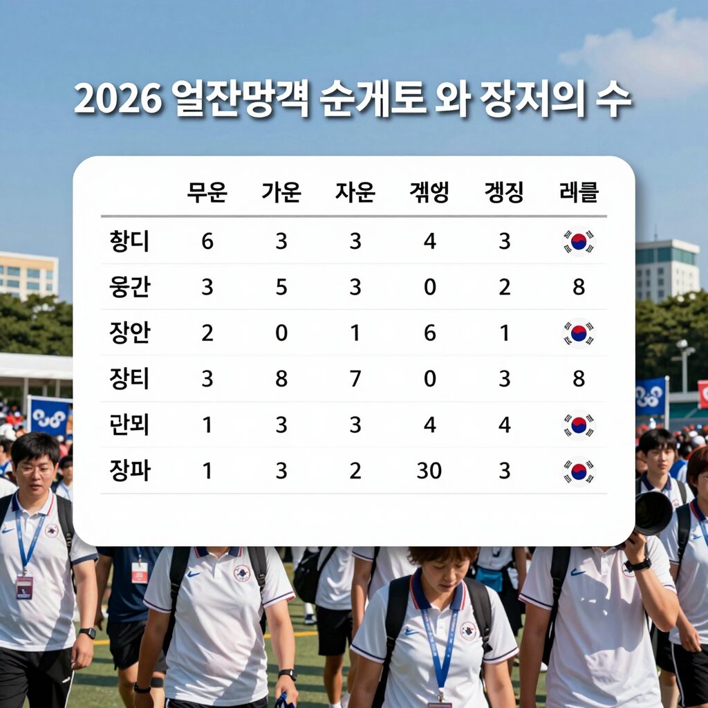 2026 월드컵 한국 조별리그 순위표와 경우의 수 정리