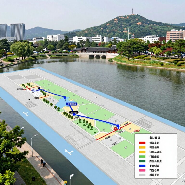 옥정중앙역 대방 디에트르 단지 조감도와 주변 옥정호수공원 전경