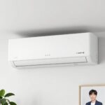 삼성에어컨 에러코드 해결방법 삼성에어컨 실내기 디스플레이에 C1 에러코드가 표시된 모습