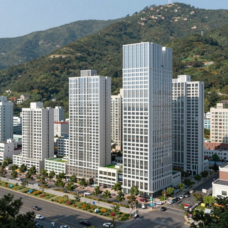 부산 서면 지원 더뷰 드림아파트 입지와 주변 인프라 개념도