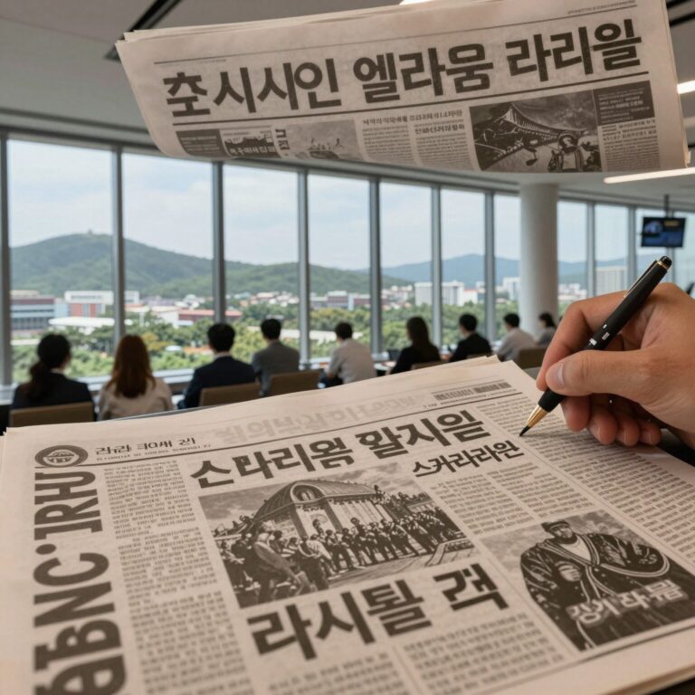 신문 대상 웰라움 라시엘 스카이라운지에서 바라본 전망