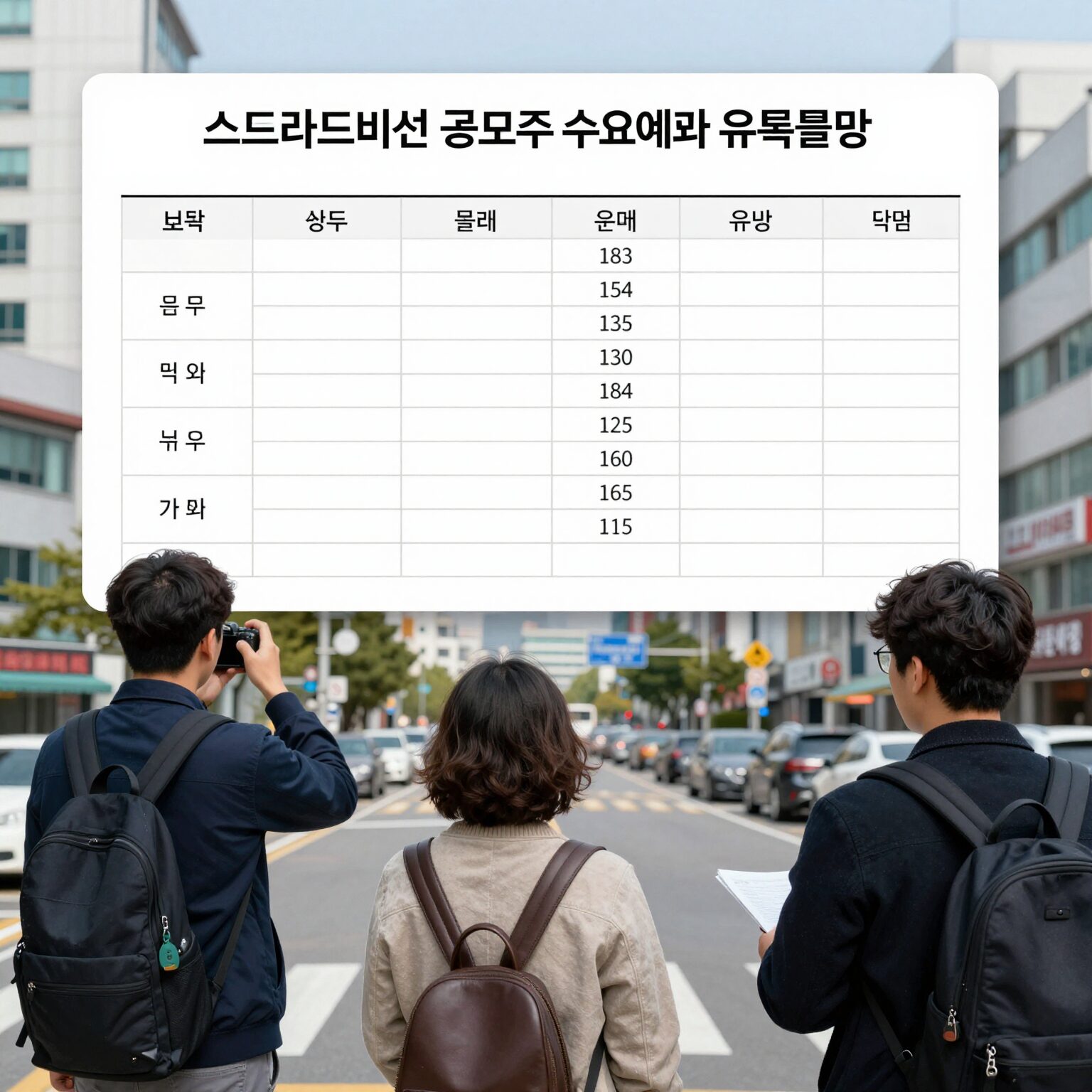 스트라드비젼 공모주 수요예측 결과 표와 유통물량 설명