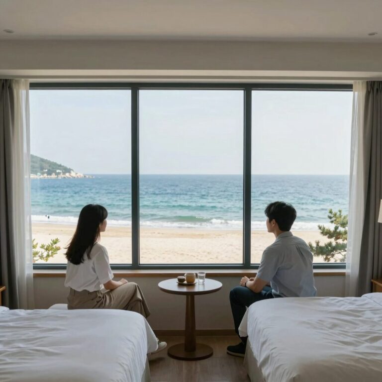 여름휴가지 추천 양양 디그니티호텔 오션뷰 객실과 바다 풍경