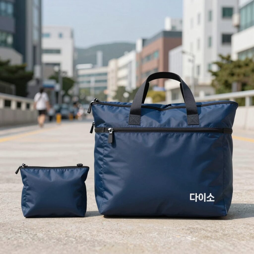 방수 가방 비교 사진 다이소 드라이백 비치백 세트