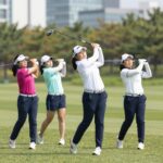 유서연2 프로 2026년 상승 비결 유서연2 프로가 KLPGA DB 위민스 챔피언십에서 아이언 샷을 하고 있는 모습
