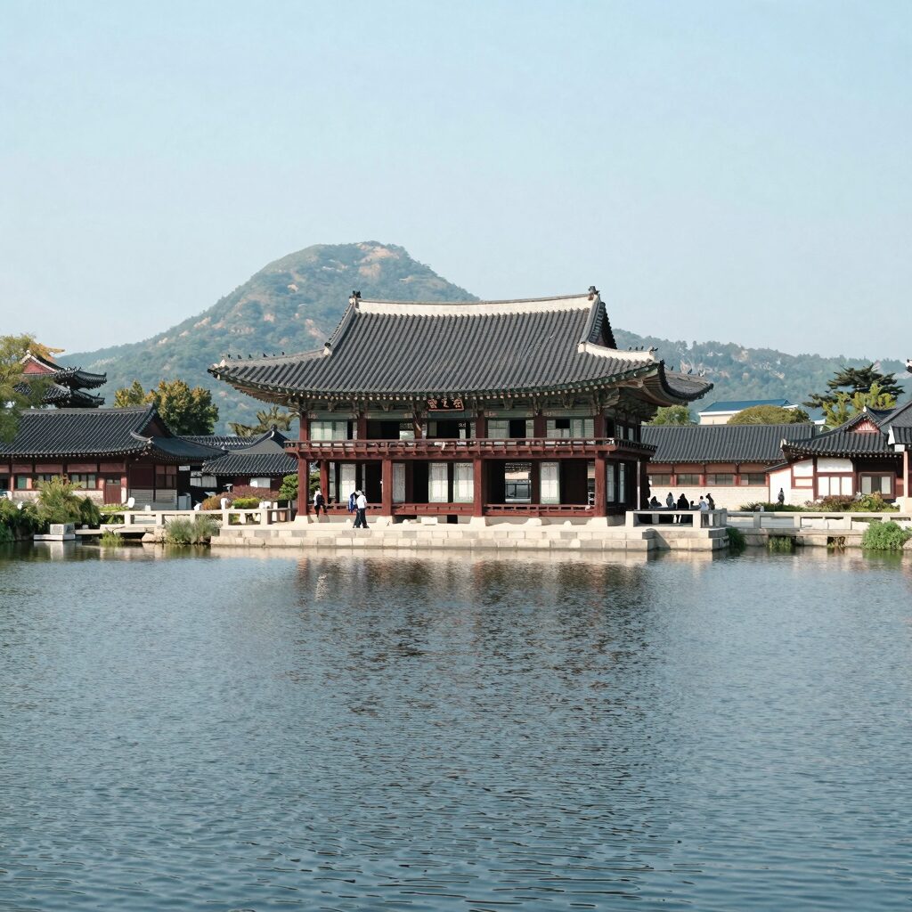 담양 명옥헌 원림의 연못과 정자 명옥헌이 어우러진 전경