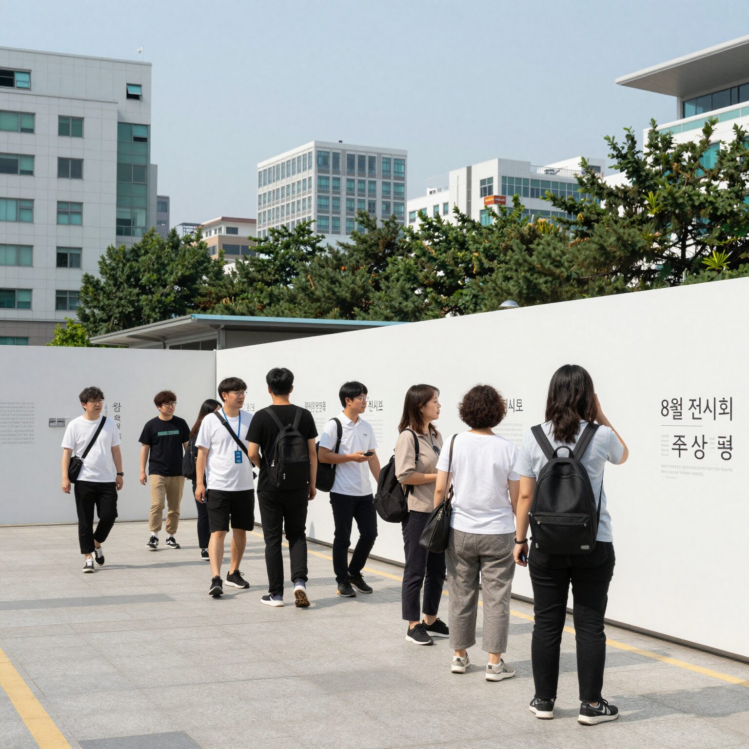 8월 전시회 추천 작품 전경을 담은 사진