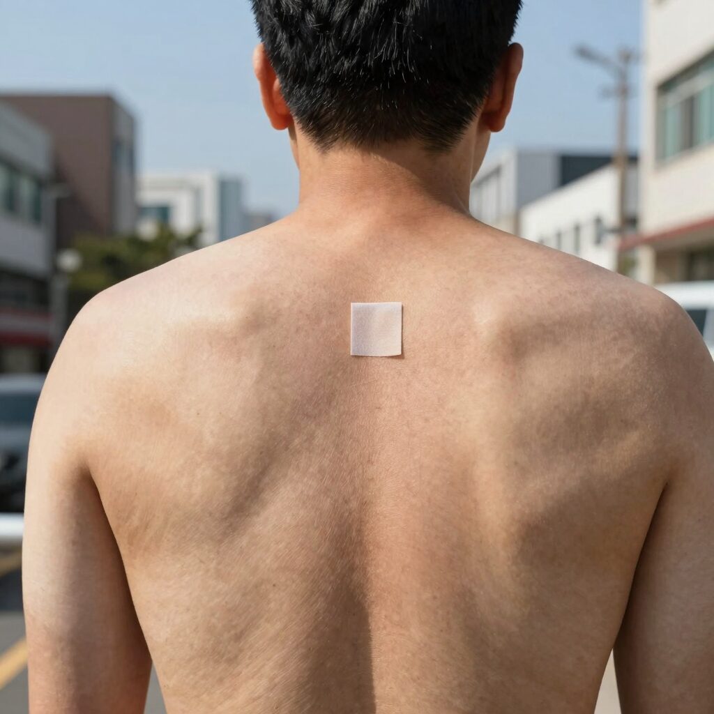 햇빛 화상 물집 연고 관리 전후 사진