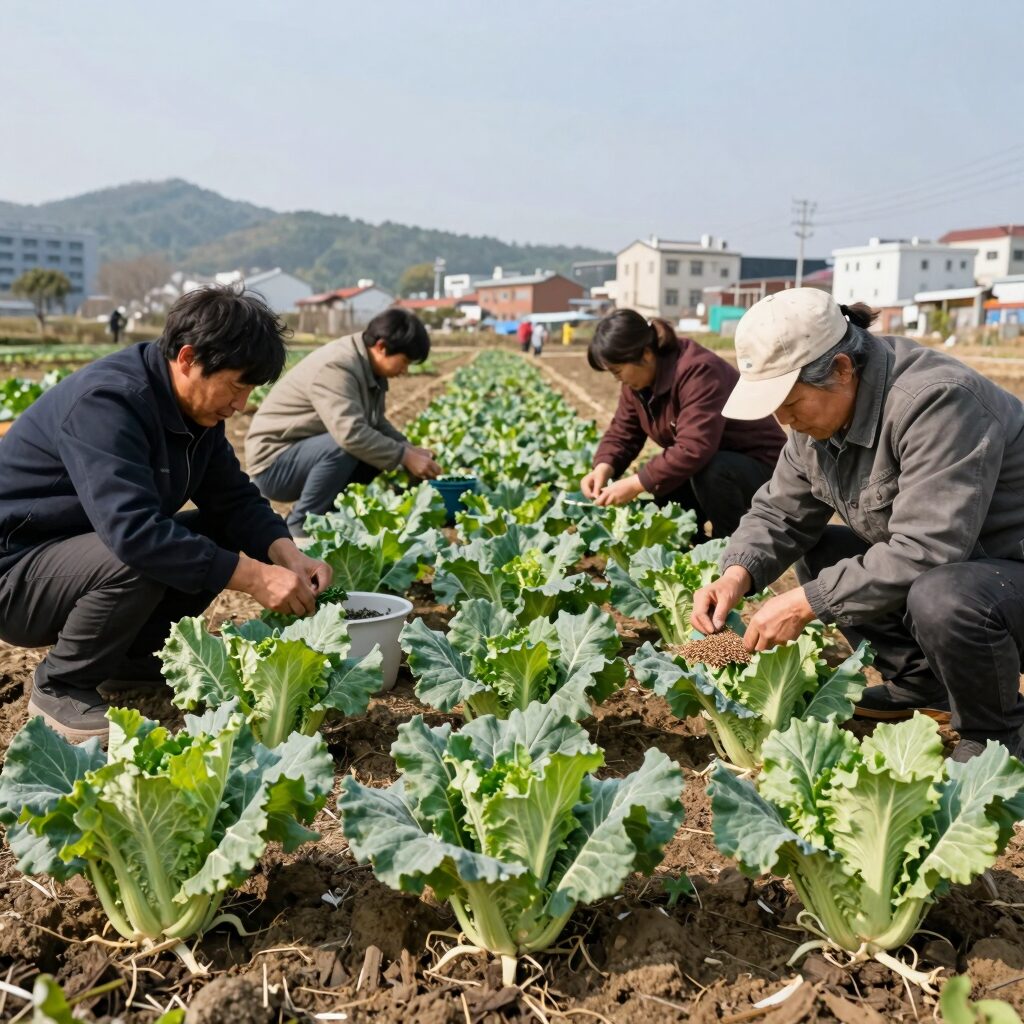 김장배추 씨앗 파종시기 밭 준비 모습