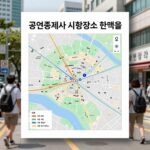 공인중개사 시험장소 접수 준비 공인중개사 시험장소 선택을 위한 지도와 교통 정보