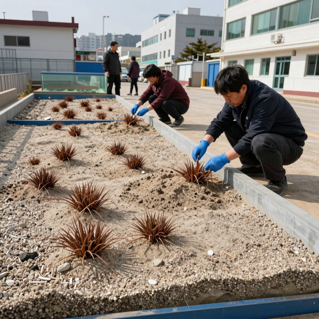다슬기 어항 환경과 바닥재 모래 자갈 관리